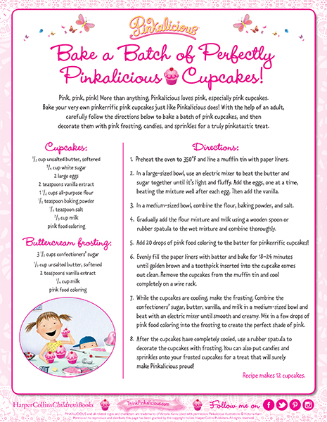 Perfectly Pinkalicious Cupcake Recipe